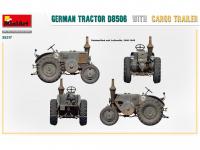 Tractor alemán D8506 con remolque de carga (Vista 16)
