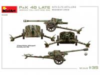 German 7.5 cm Anti-Tank Gun PaK 40 Late w/Elite Artillerie Regiment Crew (Vista 13)