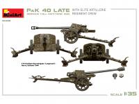 German 7.5 cm Anti-Tank Gun PaK 40 Late w/Elite Artillerie Regiment Crew (Vista 14)