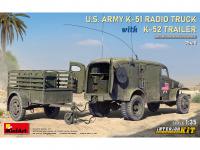 US ARMY K-51 Radio Truck With K-52 Trailer. (Vista 9)