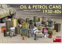 Latas de aceite y gasolina 1930-40s (Vista 4)