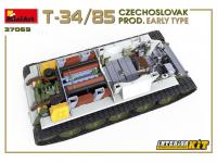 T-34/85 Czechoslovak Prod. Early Type. Interior Kit (Vista 23)