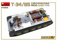 T-34/85 Czechoslovak Prod. Early Type. Interior Kit (Vista 24)