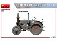 Tractor industrial alemán D8511 Mod. 1936 con remolque de carga (Vista 10)