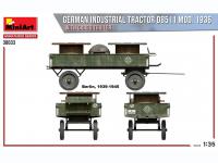 Tractor industrial alemán D8511 Mod. 1936 con remolque de carga (Vista 12)