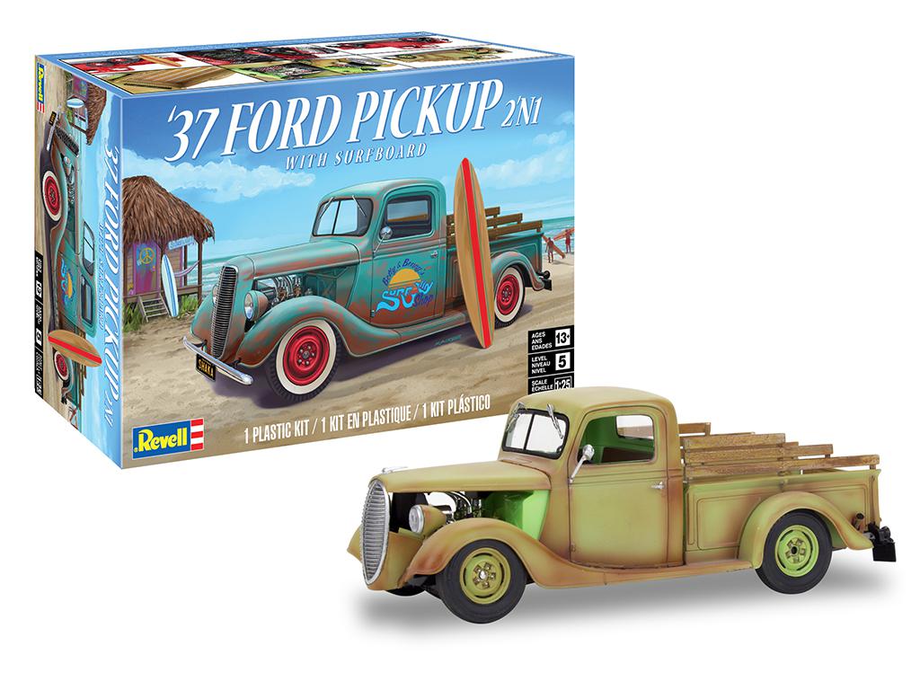 1937 Ford Pickup with Surfboard (Vista 1)