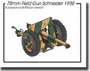 Field gun 75mm  french Schneider 1938  (Vista 1)