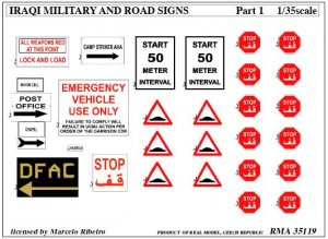 Iraqi Military and Road signs  (Vista 1)