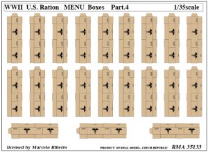 US Ration menu boxes part 4  (Vista 1)