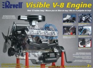 Visible V-8 Engine Plastic Model Kit  (Vista 1)