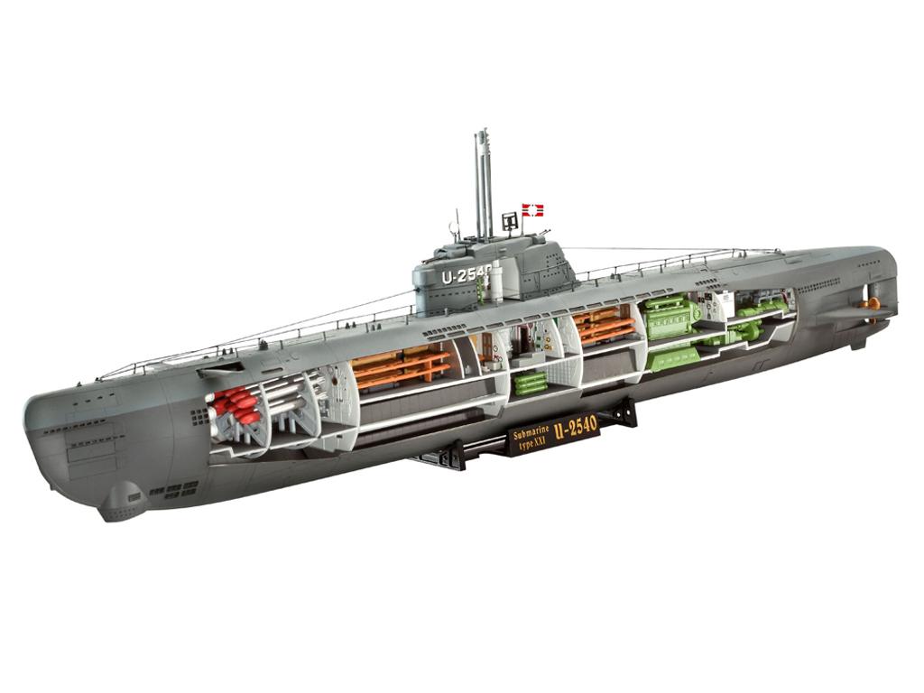 Submarino Aleman Tipo XXI, U-2540 (Vista 3)