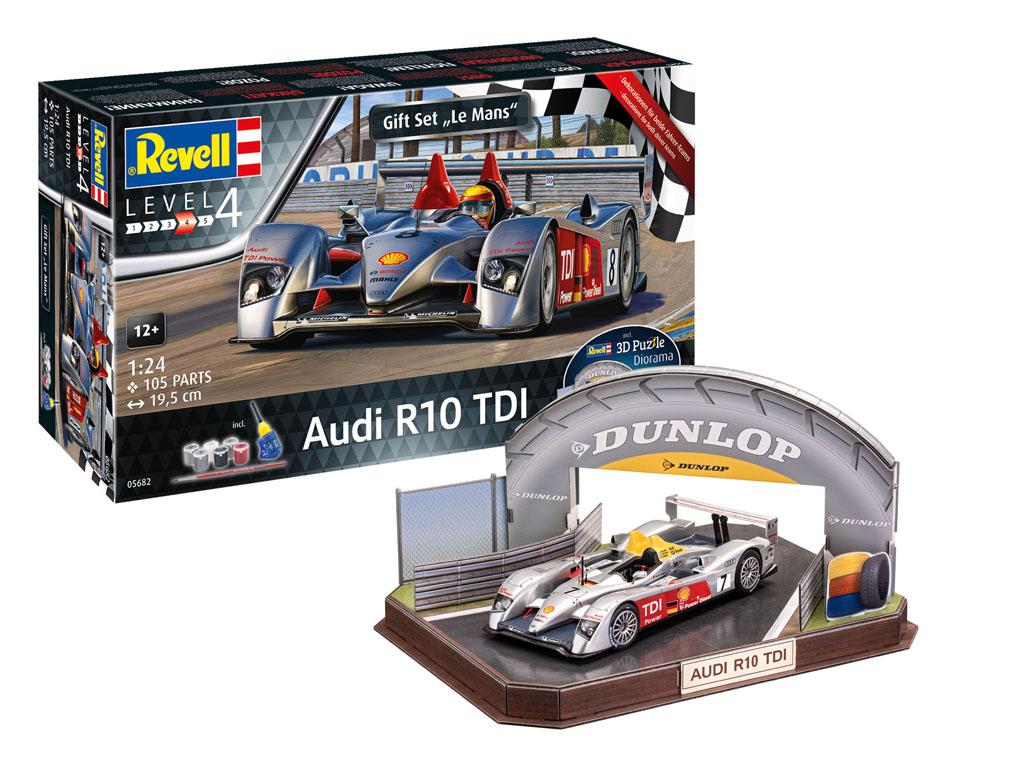 Audi R10 TDI Le Mans + 3D Puzzle Diorama (Vista 1)