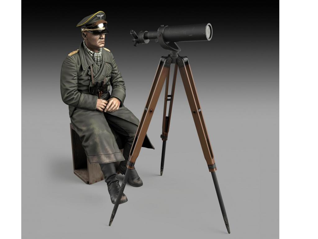Erwin Rommel with tripod telescope (Vista 1)