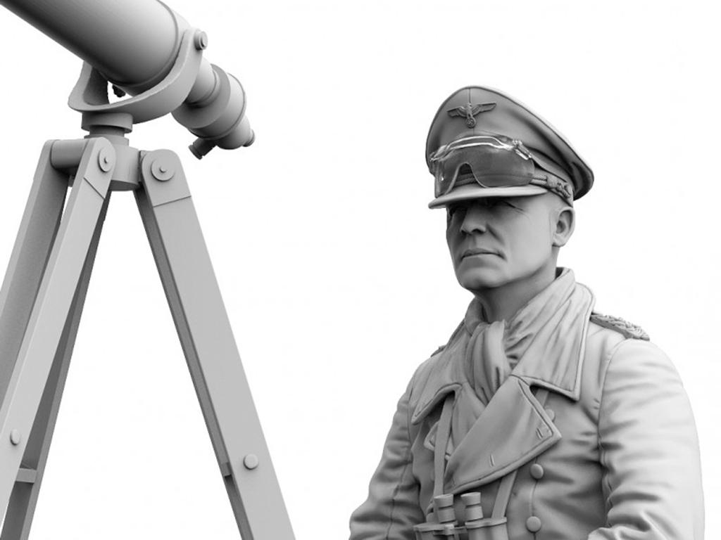Erwin Rommel with tripod telescope (Vista 4)