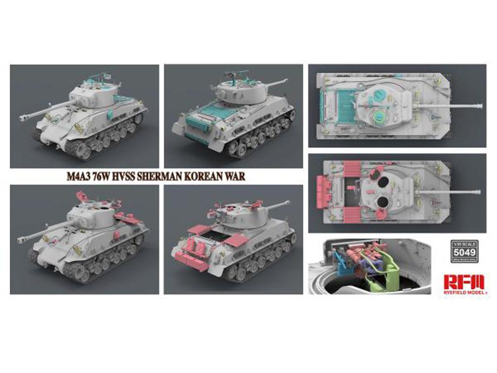 M4A3 76w hvss Sherman Korean war (Vista 2)