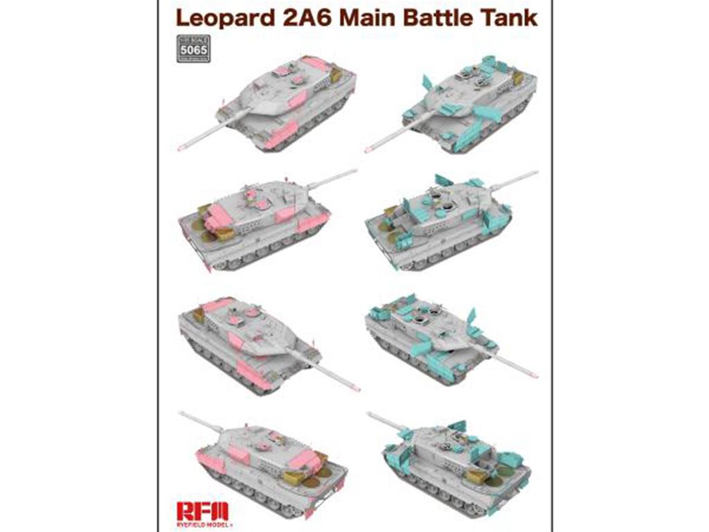 Leopard 2A6 Main Battle Tank with workabletrack links (Vista 2)