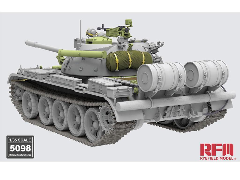 T-55A Mediun Tank Mod.1981 with workable track links (Vista 3)