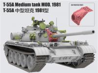 T-55A Mediun Tank Mod.1981 with workable track links (Vista 12)