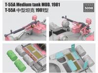 T-55A Mediun Tank Mod.1981 with workable track links (Vista 18)