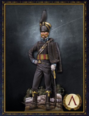 Hussar officer, Brunswick. 1815  (Vista 1)