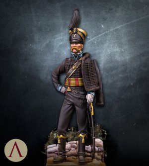 Hussar officer, Brunswick. 1815  (Vista 2)