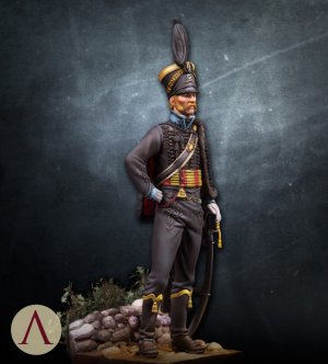 Hussar officer, Brunswick. 1815  (Vista 3)