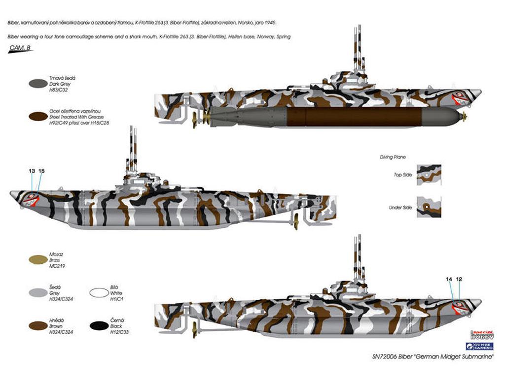 Biber German Midget Submarine (Vista 5)