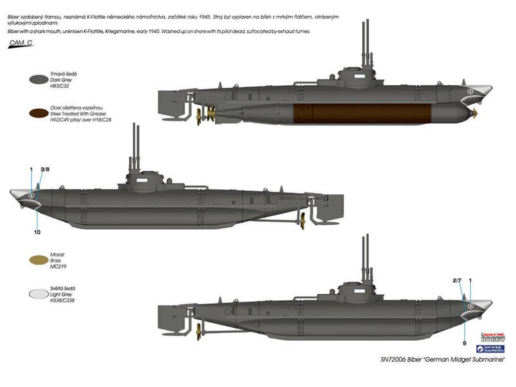 Biber German Midget Submarine (Vista 6)