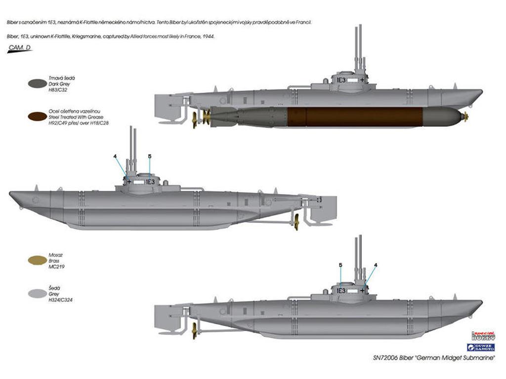 Biber German Midget Submarine (Vista 7)