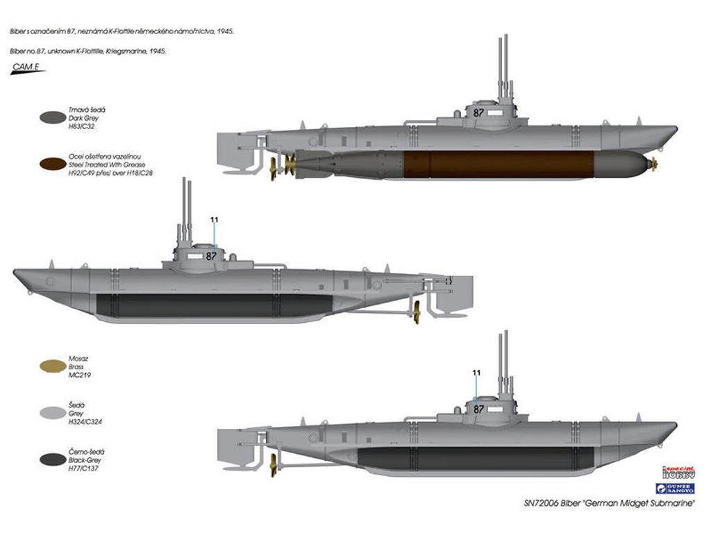 Biber German Midget Submarine (Vista 8)