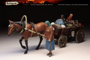 Russian refugees with cart  (Vista 1)