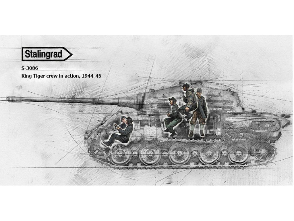 Tripulación del King Tiger en acción, 1944-45 (Vista 3)