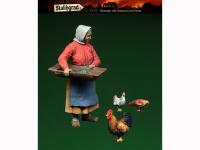 Anciana Rusa y gallinas (Vista 4)