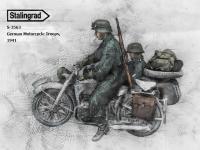 Tropas Alemanas de motocicletas, 1941 (Vista 5)