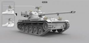 French light tank AMX-13/75  (Vista 2)
