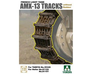 French Light Tank AMX-13 Tracks without  - Ref.: TAKO-2060