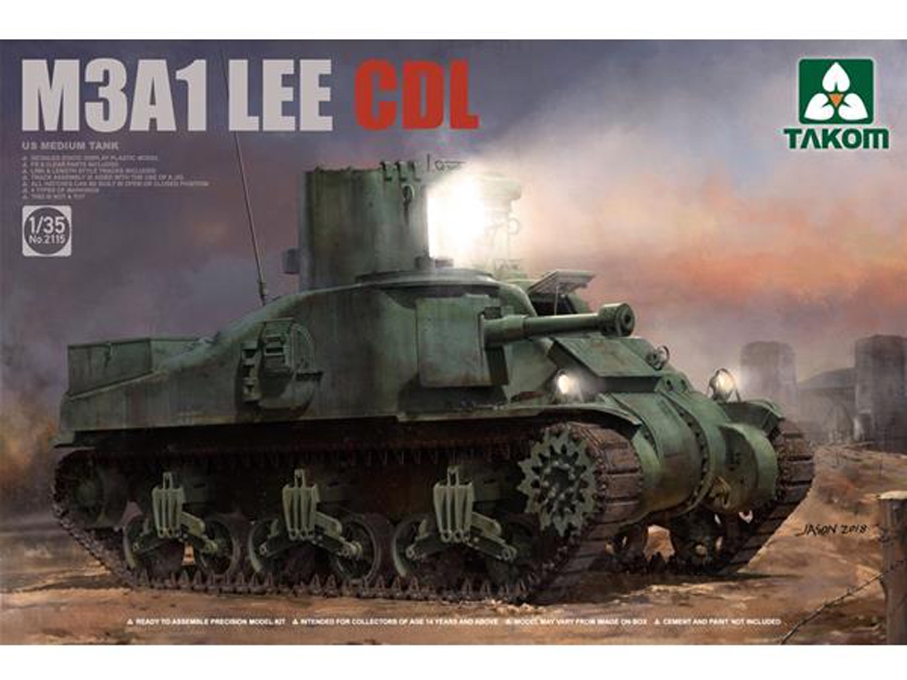 US Medium Tank M3A1 LEE CDL  (Vista 1)