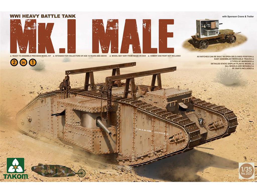 Heavy Battle Tank Mk.I Male 2 in 1 (Vista 1)