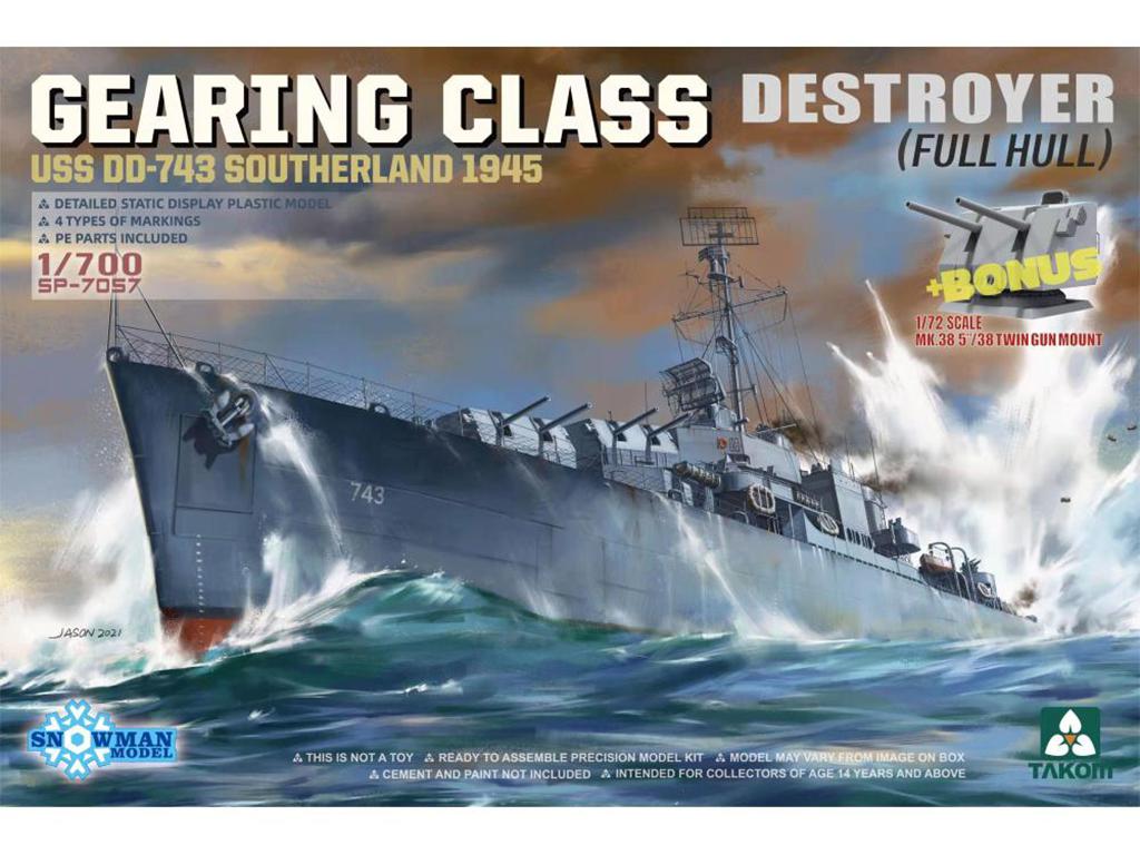 Gearing Class Destroyer USS DD-743 Southerland 1945 (Vista 1)