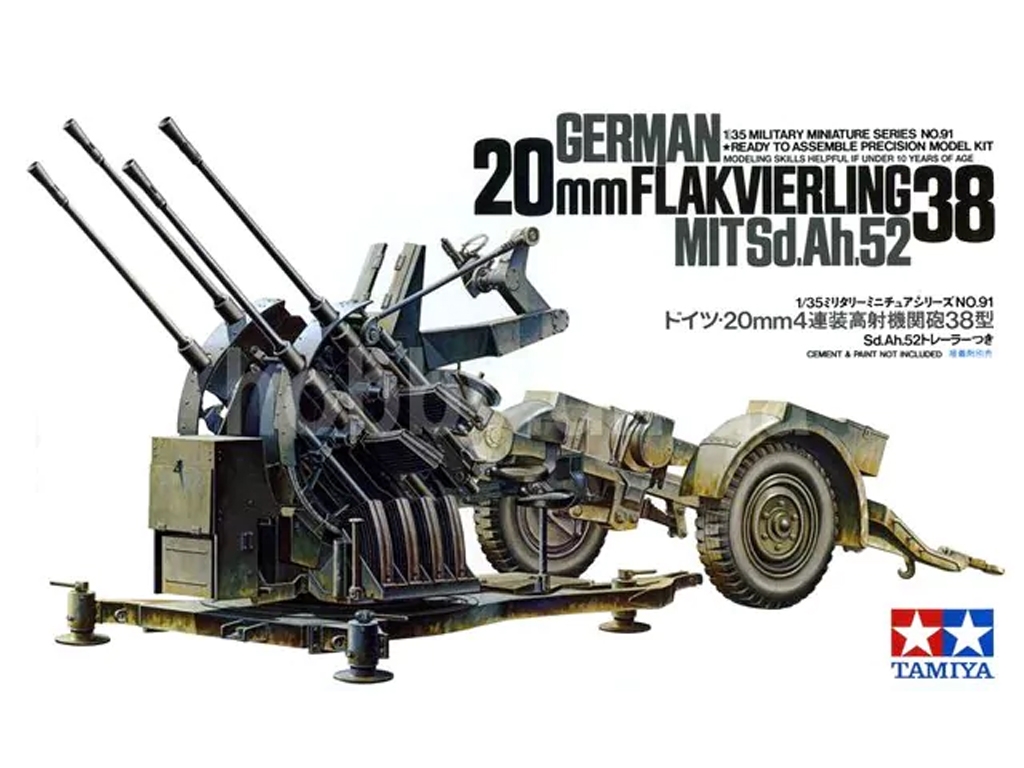 Antiaereo aleman Flackvierling 38 20 mm - Ref.: TAMI-35091