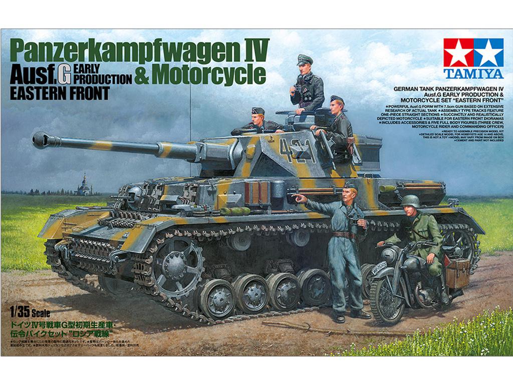 Panzerkampfwagen IV Ausf G. Early Production & Motorcycle Eastern Front (Vista 1)