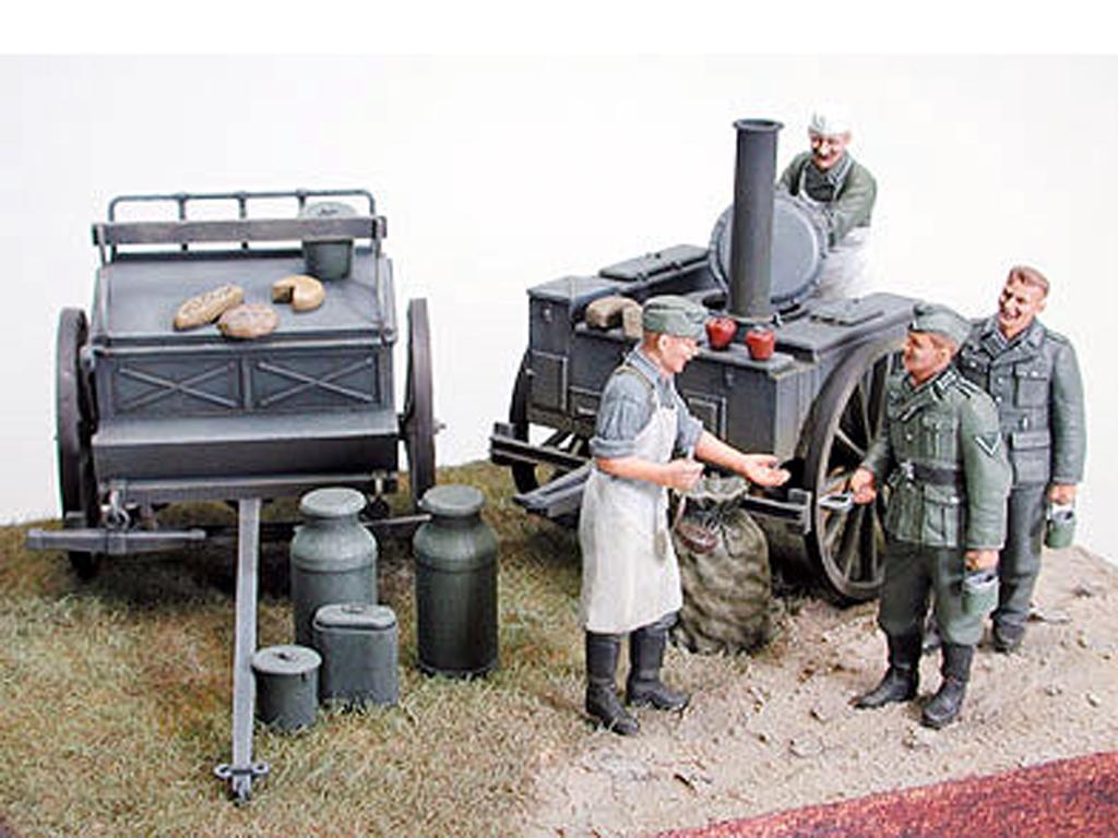 Cocina de campaña Alemana con figuras (Vista 2)