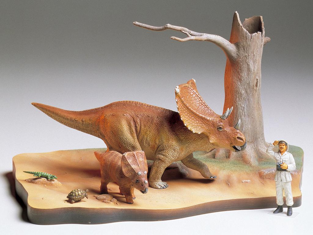 Diorama del Chasmosaurus (Vista 2)