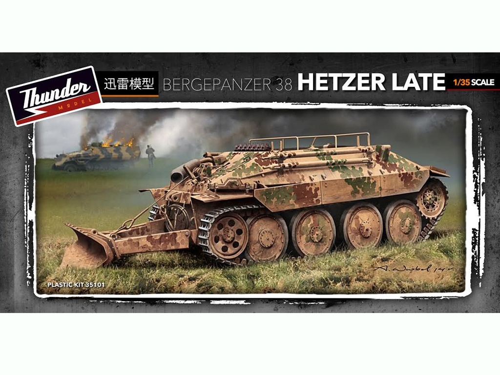 German Bergepanzer Hetzer Late - Ref.: THUN-35101