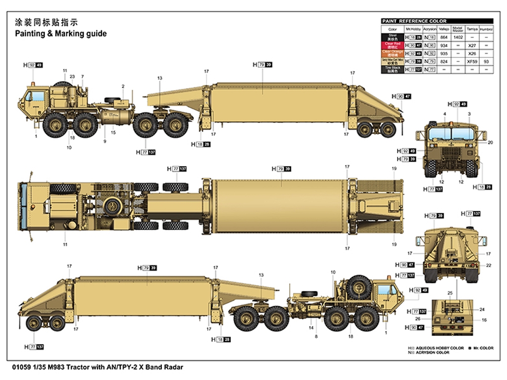 M983 Tractor with AN/TPY-2 X Band Radar  (Vista 2)