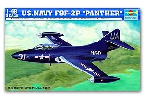 US Navy F9F-2P Panther Fighter  (Vista 1)