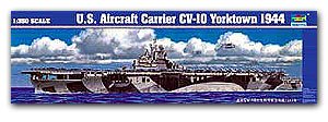 US Aircraft Carrier CV-10 Yorktown 1944  (Vista 1)