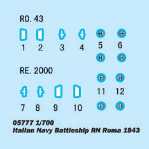 Italian Navy Battleship RN Roma 1943  (Vista 2)