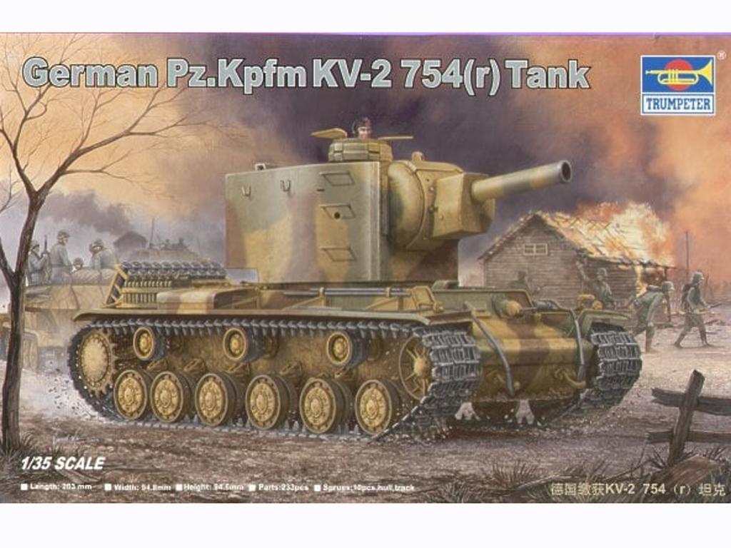 German Pz.Kpfm KV-2 754(r) Tank (Vista 1)