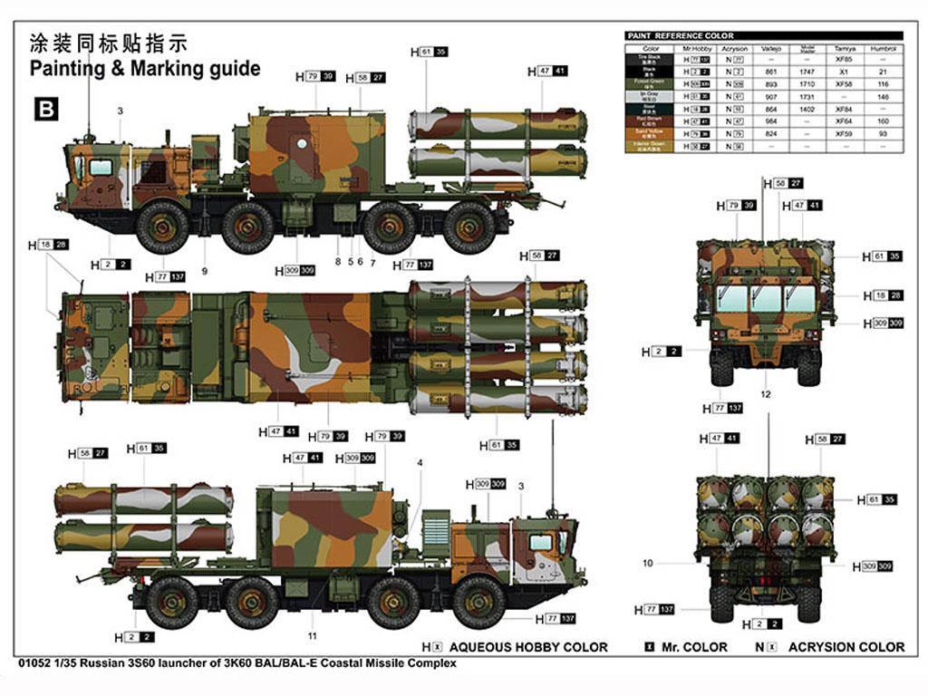 Russian 3S60 launcher of 3K60 BAL/BAL-Elex Coastal Missile Complex (Vista 2)